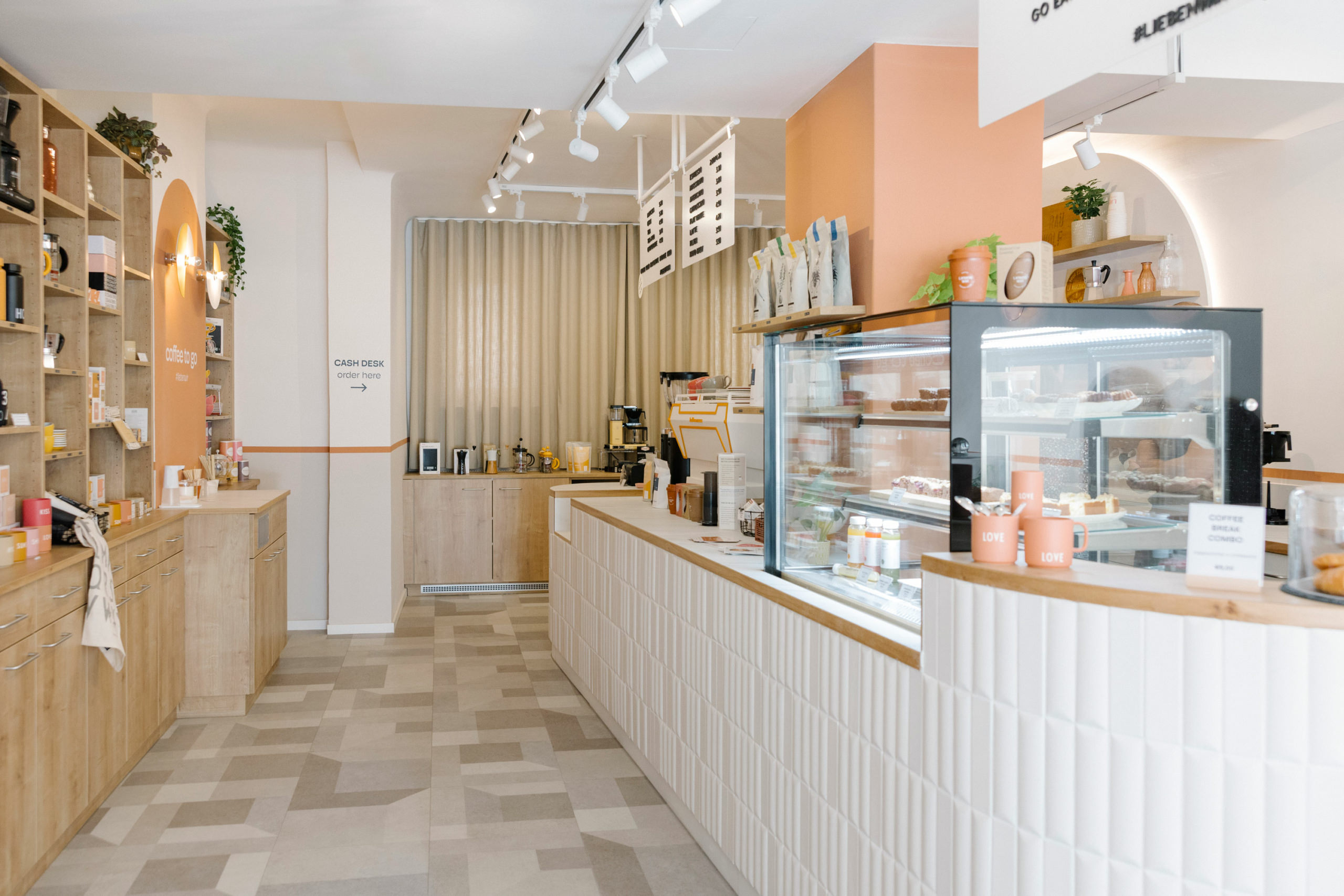 Interior Design Konzept von Meindl Cavar Concepts für Lieben Wir – Coffee Concept Store