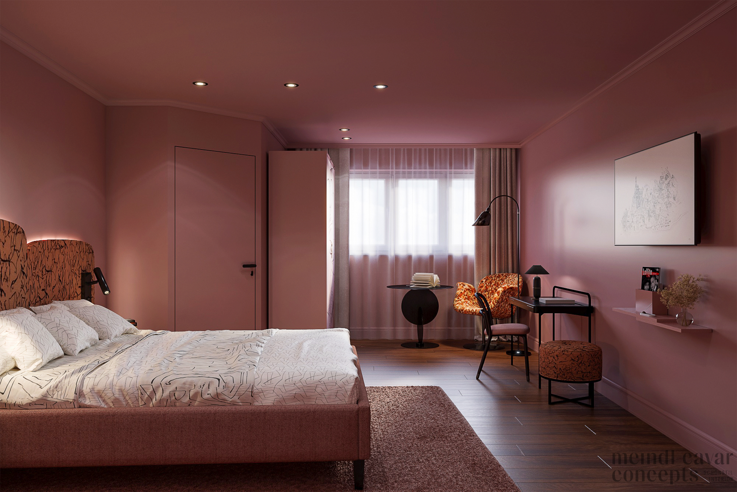 Hotelzimmer im Hotel Der Wilhelmshof im 2. Wiener Bezirk.
