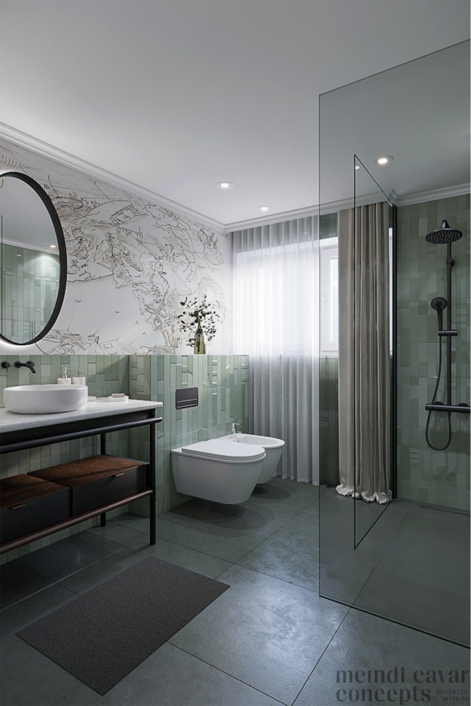 im Hotel Der Wilhelmshof - Badezimmer